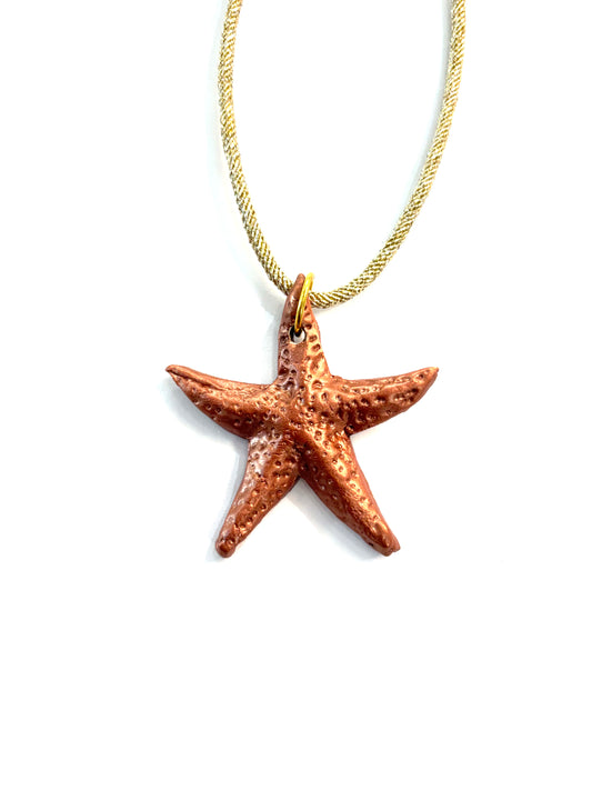 Collar estrella de mar cerámica