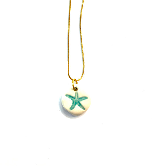 Collar estrella de mar cerámica