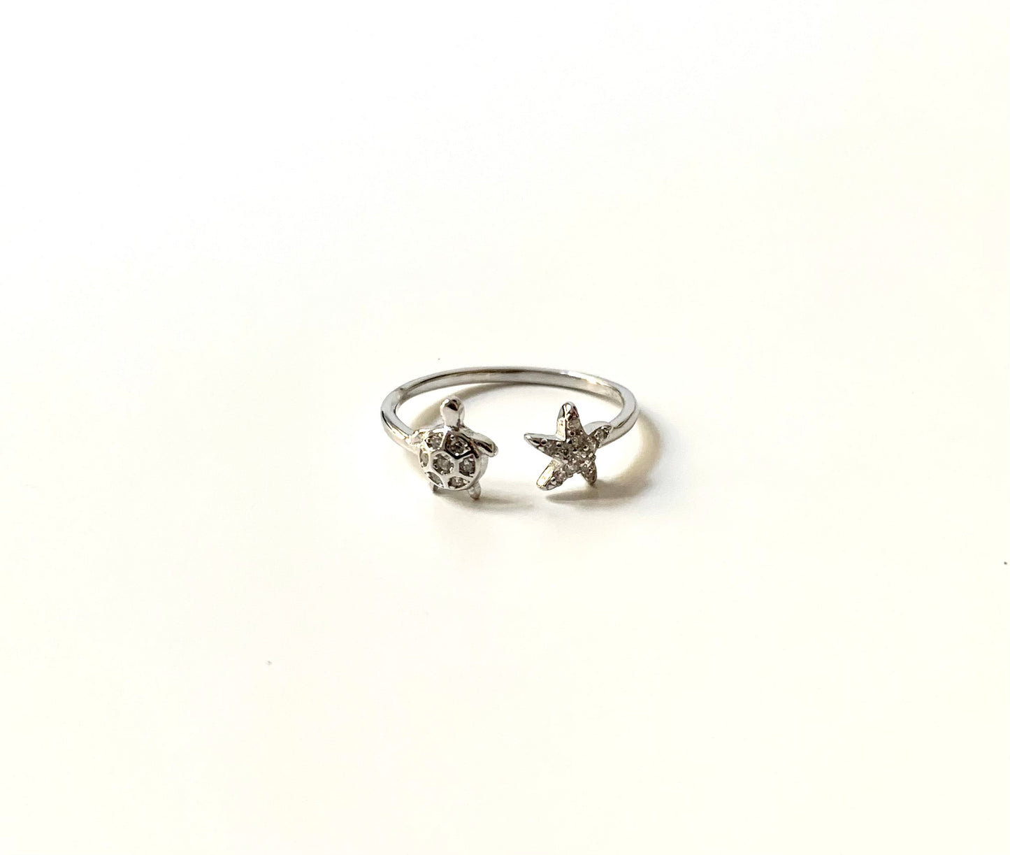 Anillo Tortuga y Estrella de Mar